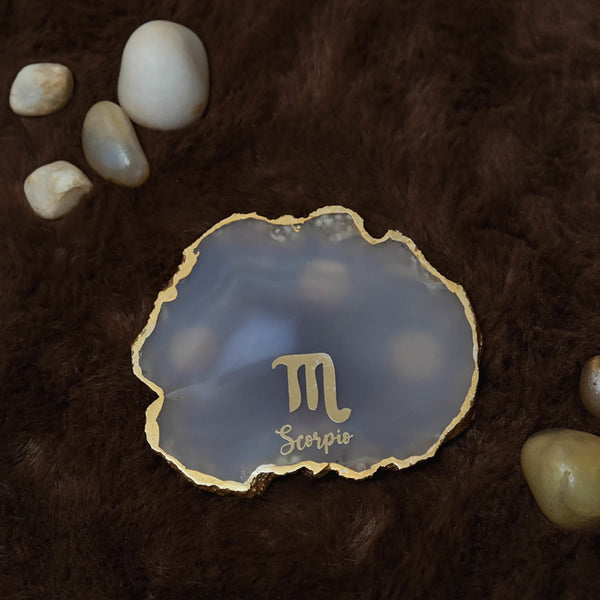 Buy Scorpio Agate Coaster - Natural Coasters from Vaaree