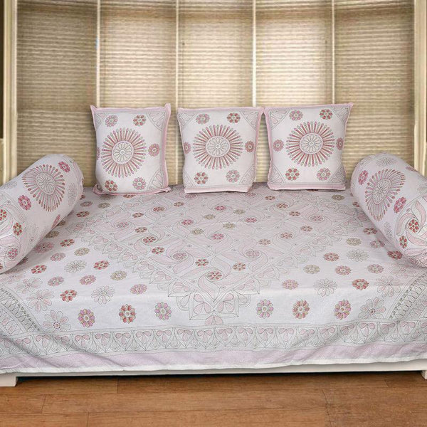 Buy Arunima Diwan Set (Pink) - Six Piece set Diwan Set from Vaaree