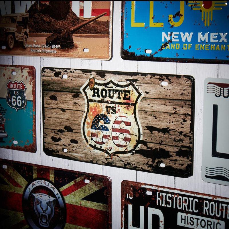 Buy Route Us 66 Sign Plate Wall Accent Wall Accents from Vaaree