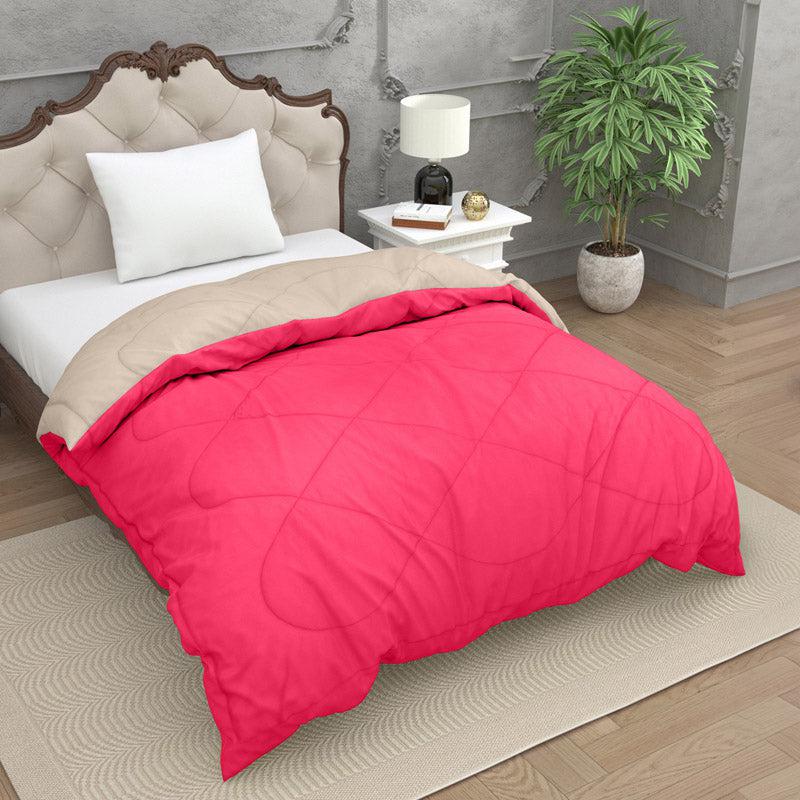 Buy Nihara Reversible Comforter - Beige & Pink Comforters & AC Quilts from Vaaree