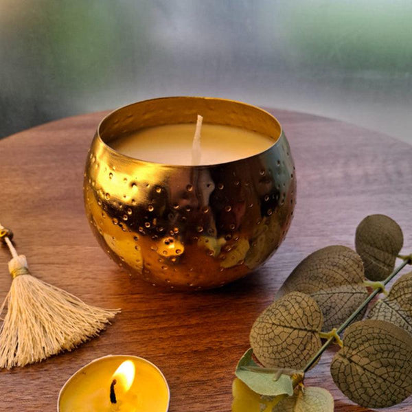 Buy Khushi Sage & Lemon Grass Scented Candle Candles from Vaaree