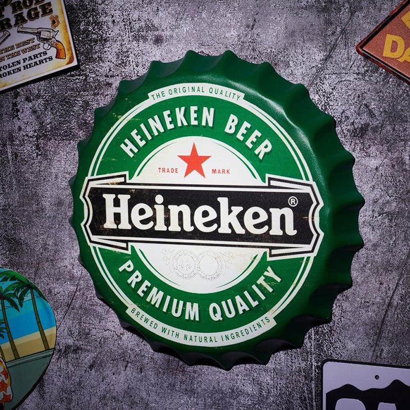 Buy Heineken Green Bottle Cap Wall Accent Wall Accents from Vaaree