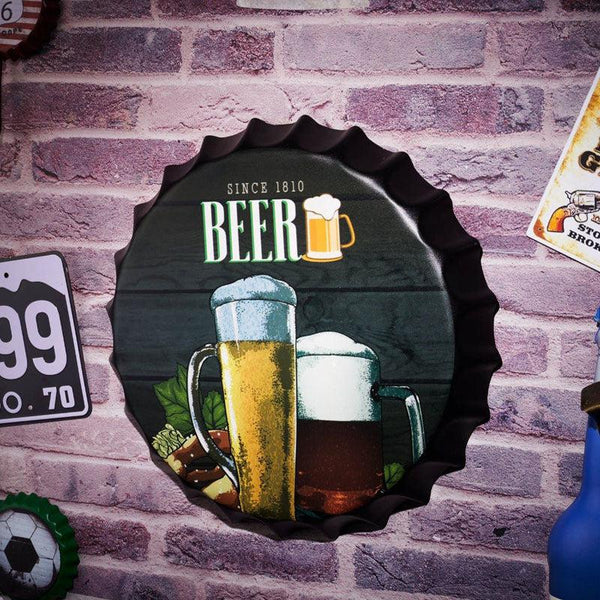 Since 1810 Beer  Bottle Cap Wall Accent