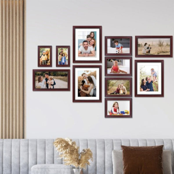 Buy Gala Photo Frame - Set Of Eleven Photo Frames from Vaaree