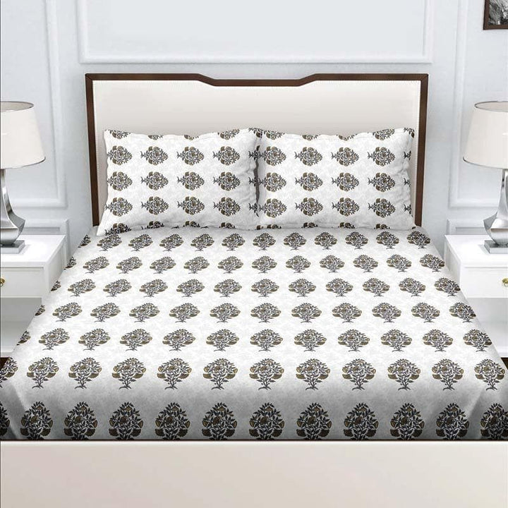 Buy Krushika Printed Bedsheet - Brown at Vaaree online | Beautiful Bedsheets to choose from