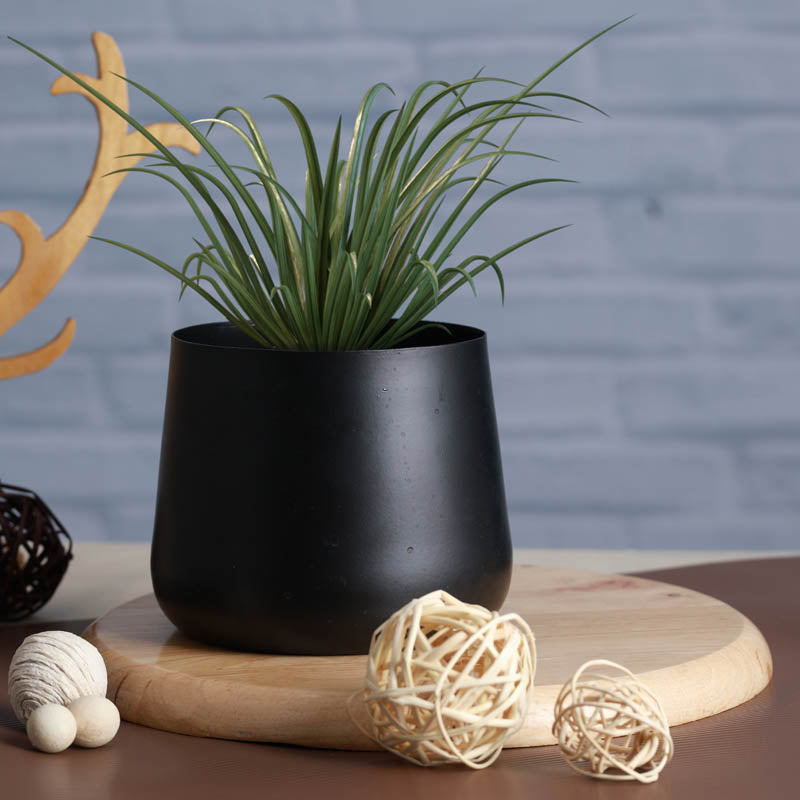 Buy Melva Handcrafted Planter - Black Pots & Planters from Vaaree