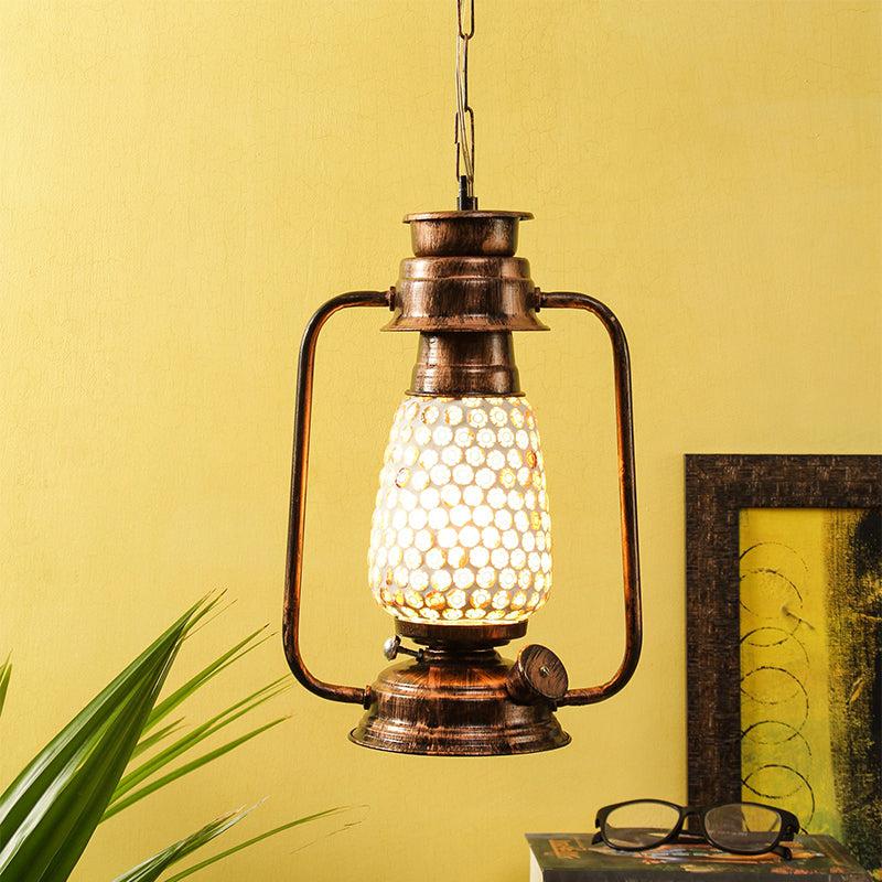 Buy Navina Mosaic Lantern Ceiling Lamp - Copper Ceiling Lamp from Vaaree