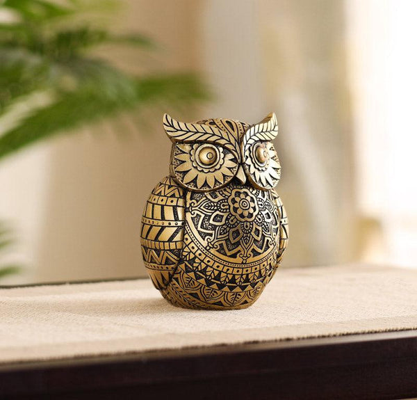 Buy Ornate Lucky Owl Showpiece Showpieces from Vaaree