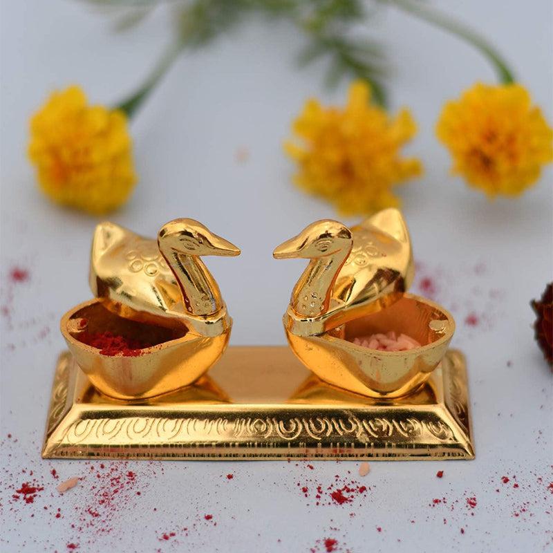 Buy Swarna Panchi Roli Chawal Tray Pooja Thali & Sets from Vaaree