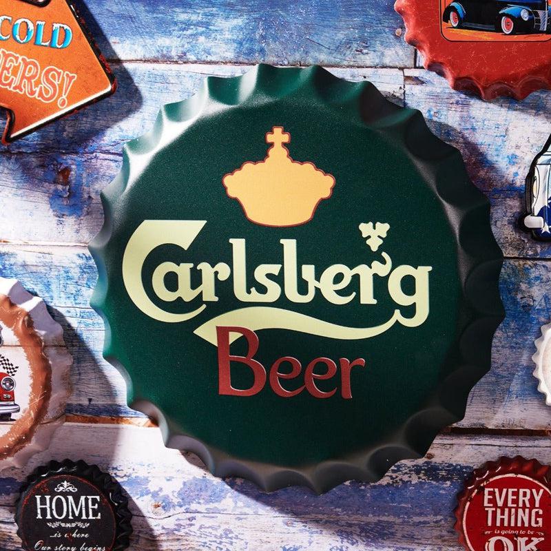 Buy Carlsberg Beer Bottle Cap Wall Accent Wall Accents from Vaaree