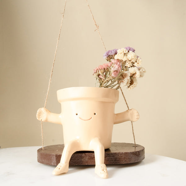 Buy Happy Face Hanging Planter Pots & Planters from Vaaree