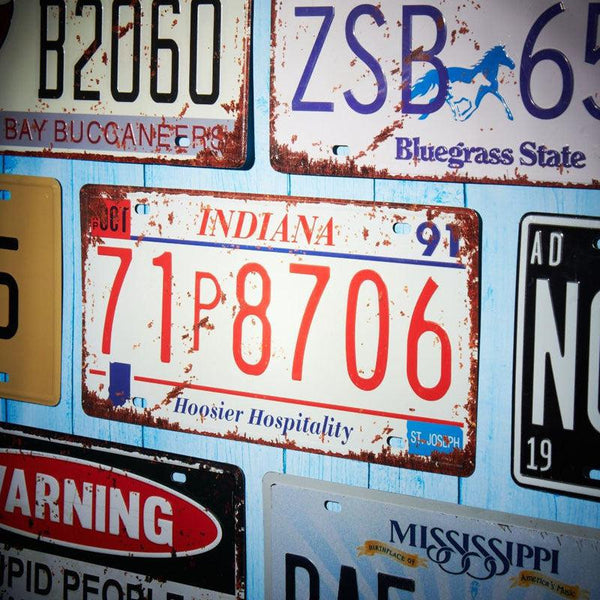 Indiana 71P8706 Number Plate Wall Accent