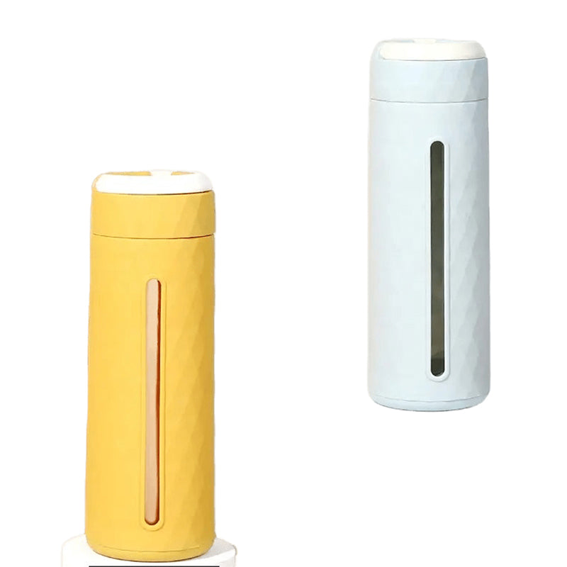 Bottle - Glimmer Sip 420 ML Water Bottle (Yellow & Blue) - Set Of Two