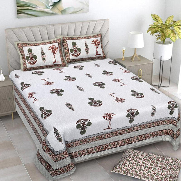 Buy Pamia Ethnic Bedsheet - Maroon Bedsheets from Vaaree