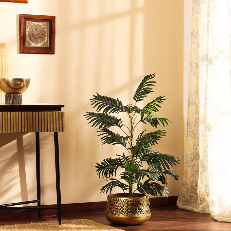 Buy Faux Areca Palm Plant With Pot - 3 Feet Artificial Plants from Vaaree