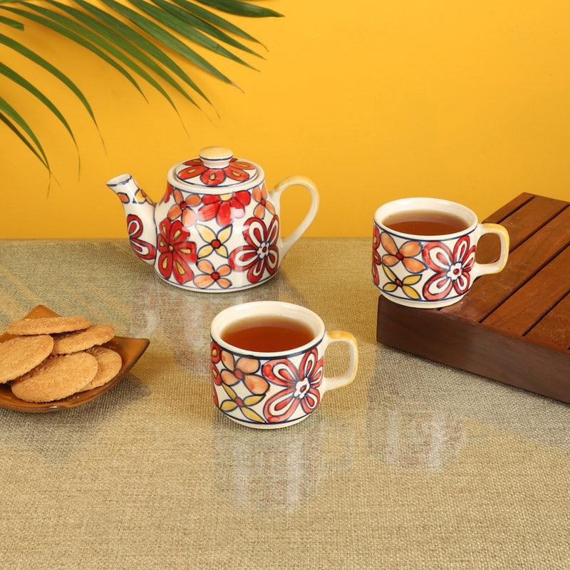 Buy Raga Kettle & Cup - Three Piece Set Mug & Tea Cup from Vaaree