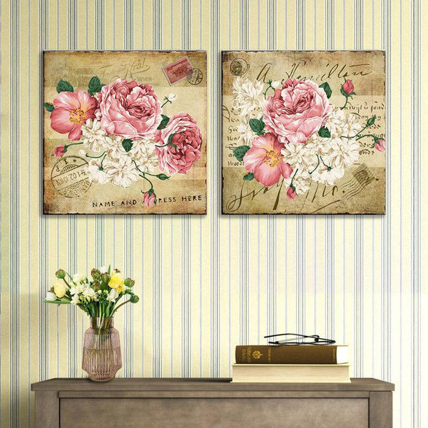 Buy Amaryllis Floral Wall Art - Set Of Two Wall Art & Paintings from Vaaree