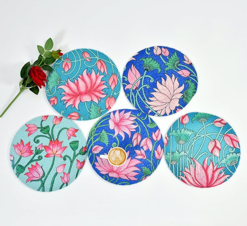 Buy Briza Round Placemat- Set Of Six Table Mat from Vaaree