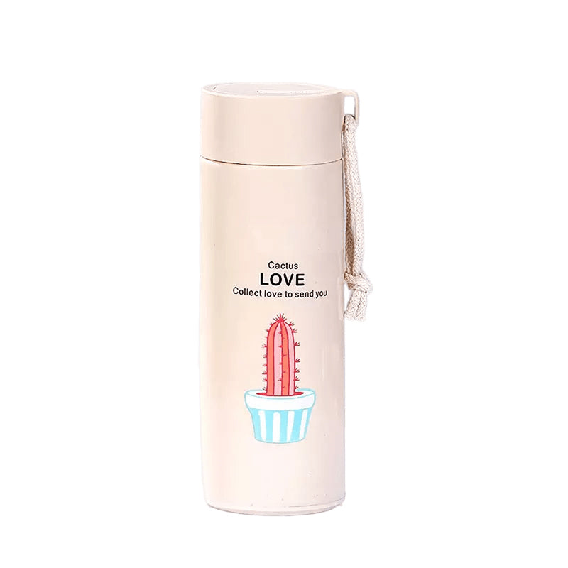 Buy Cacti Clan Water Bottle (400 ML) - Peach Bottle from Vaaree