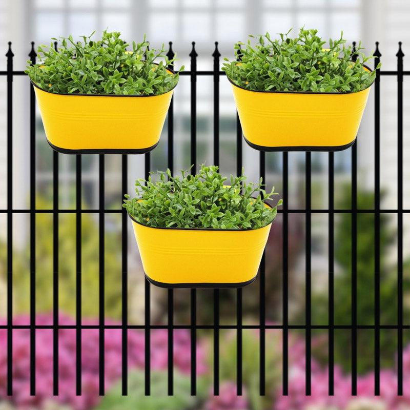 Buy Blossom Nest Planter (Yellow) - Set Of Three Pots & Planters from Vaaree