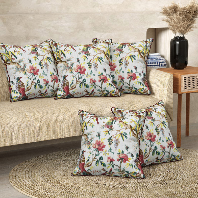 Buy Kavira Floral Cushion Cover - Set Of Three Cushion Cover Sets from Vaaree