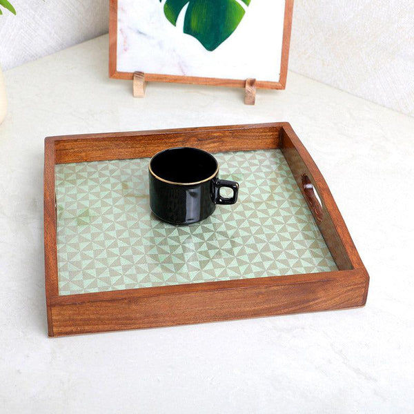 Buy Jade Glow Square Serving Tray Serving Tray from Vaaree