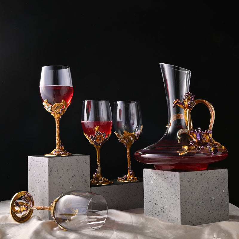 Buy Arbia Decanter & Glass (900 ML/250 ML) - Seven Piece Set Barware Set from Vaaree