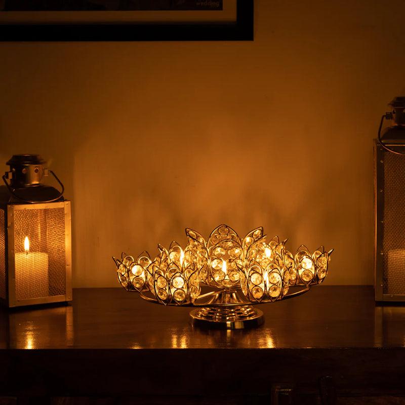 Buy Crystal Sparkle Tealight Candle Holder Tea Light Candle Holders from Vaaree