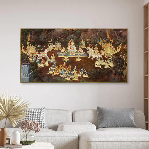 Buy Royale Dinner Wall Painting Wall Art & Paintings from Vaaree