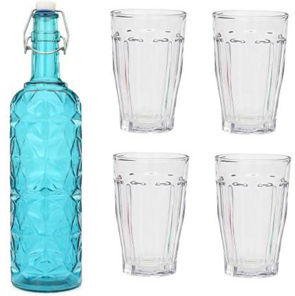 Buy Harlan 1000 ML Water Bottle With (170 ML) Glass - Five Piece Set Bottle from Vaaree