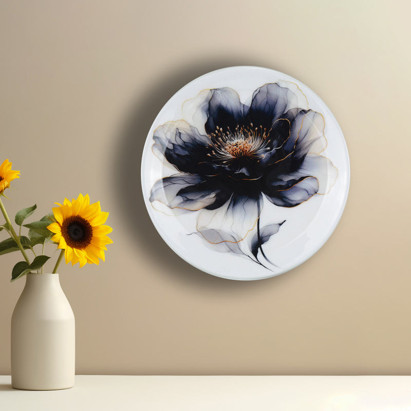 Buy Black Dahlia Wall Plate Wall Plates from Vaaree