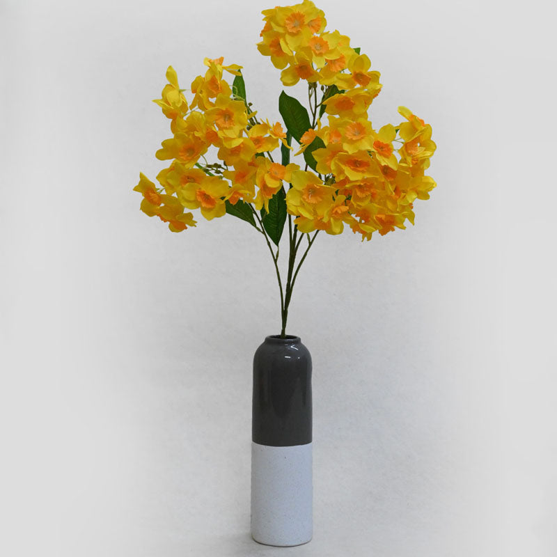 Buy Faux Everlasting Daffodil Flower Stick - Bright Yellow Artificial Flowers from Vaaree