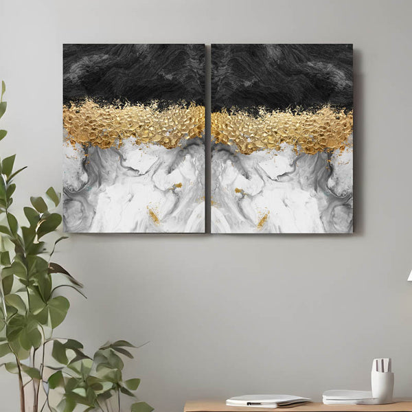 Buy Calix Wall Art - Set Of Two Wall Art & Paintings from Vaaree