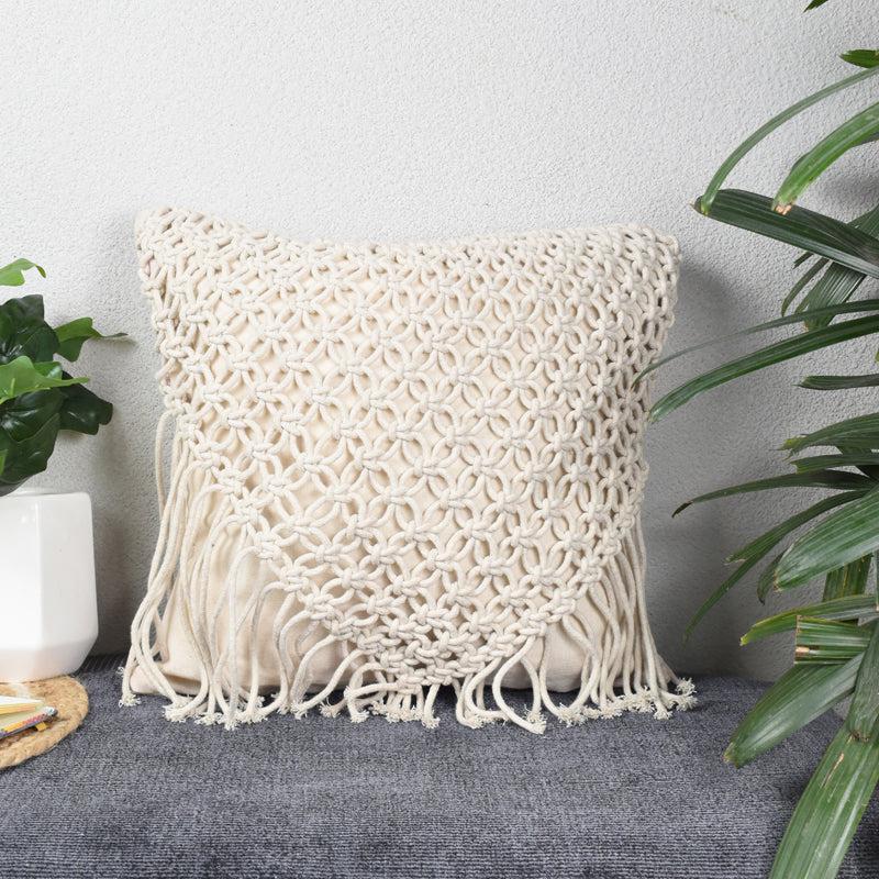 Buy Dievo Macrame Cushion Cover Cushion Covers from Vaaree