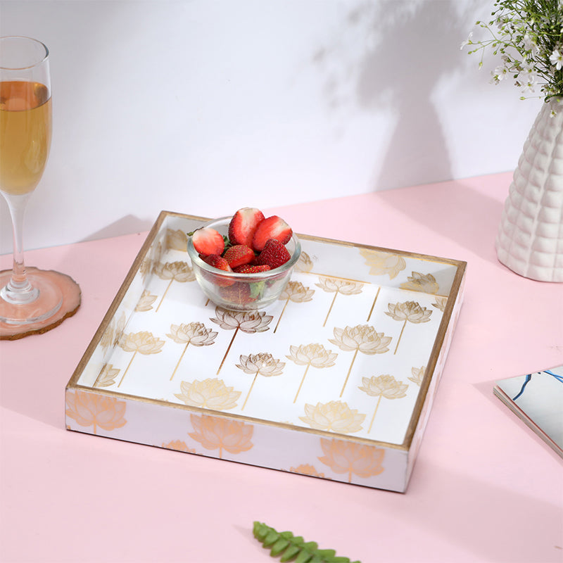 Buy Bluda Floral Serving Tray Serving Tray from Vaaree