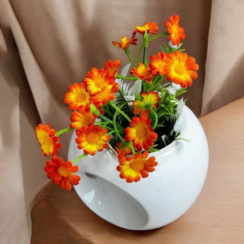 Buy Bit-Daisy Floral Stick - Orange Artificial Flowers from Vaaree