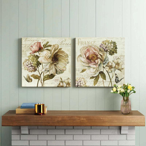 Buy Bradley Floral Wall Art - Set Of Two Wall Art & Paintings from Vaaree