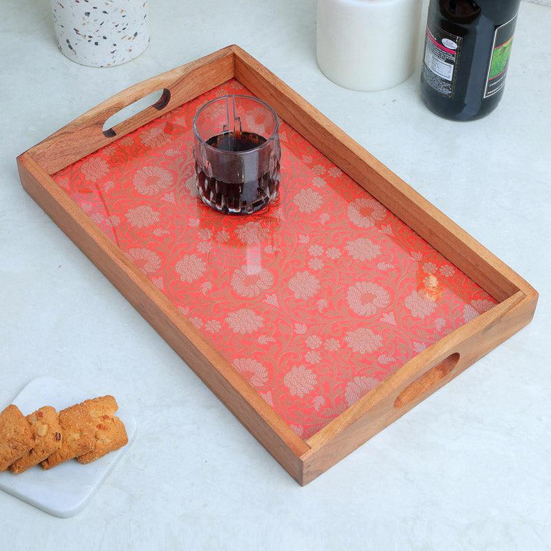 Buy Crimsa Bloom Serving Tray Serving Tray from Vaaree