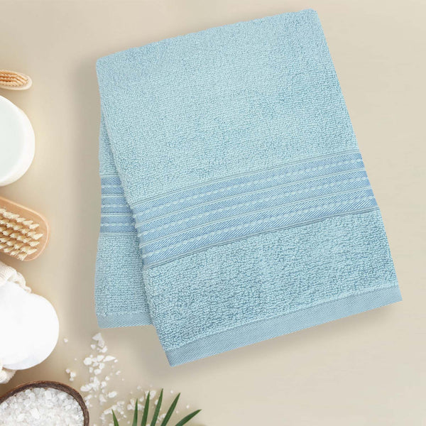 Buy Micro Cotton LuxeDry Soothe Bath Towel - Light Blue Bath Towels from Vaaree