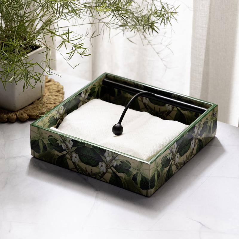 Buy Lush Green Handmade Napkin Holder Tissue Holder from Vaaree