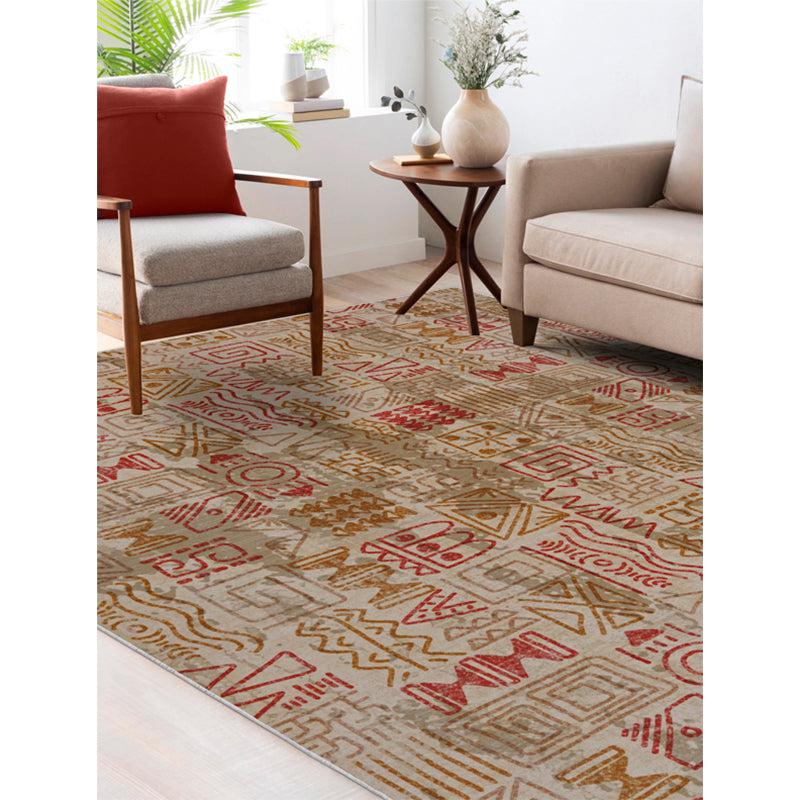 Buy Yanika Boho Carpet - Orange Carpet from Vaaree