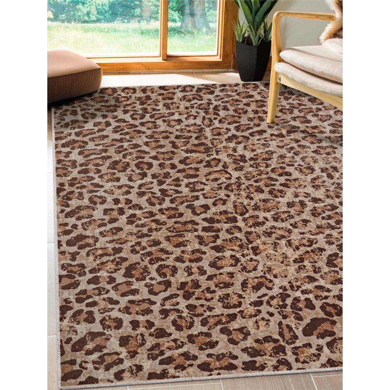 Buy Leoperd Loom Carpet - Dark Brown Carpet from Vaaree