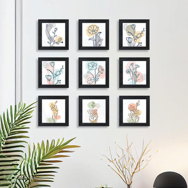 Nineo Floral Wall Art - Set Of Nine