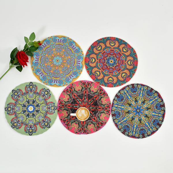 Table Mat - Astra Round Placemat - Set Of Six