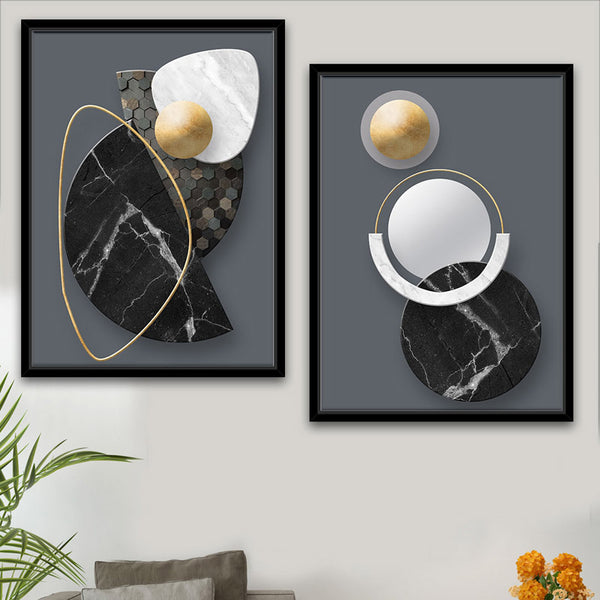 Buy Ida Abstract Wall Art - Set Of Two Wall Art & Paintings from Vaaree