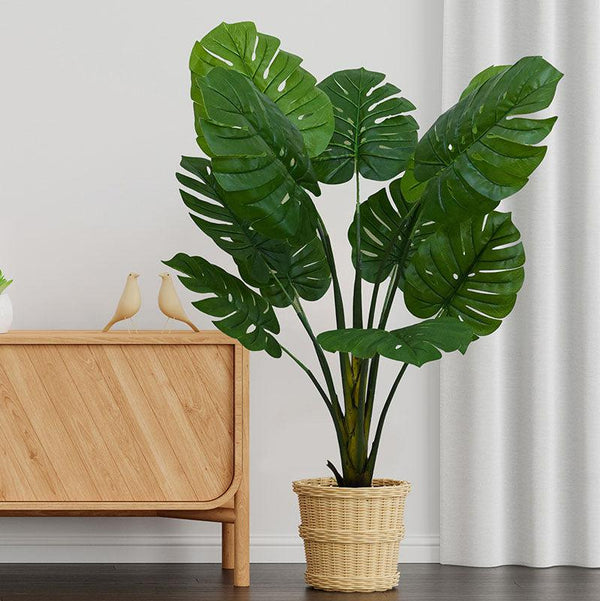 Faux Everlasting Monstera Plant With Pot - 4.5 Feet