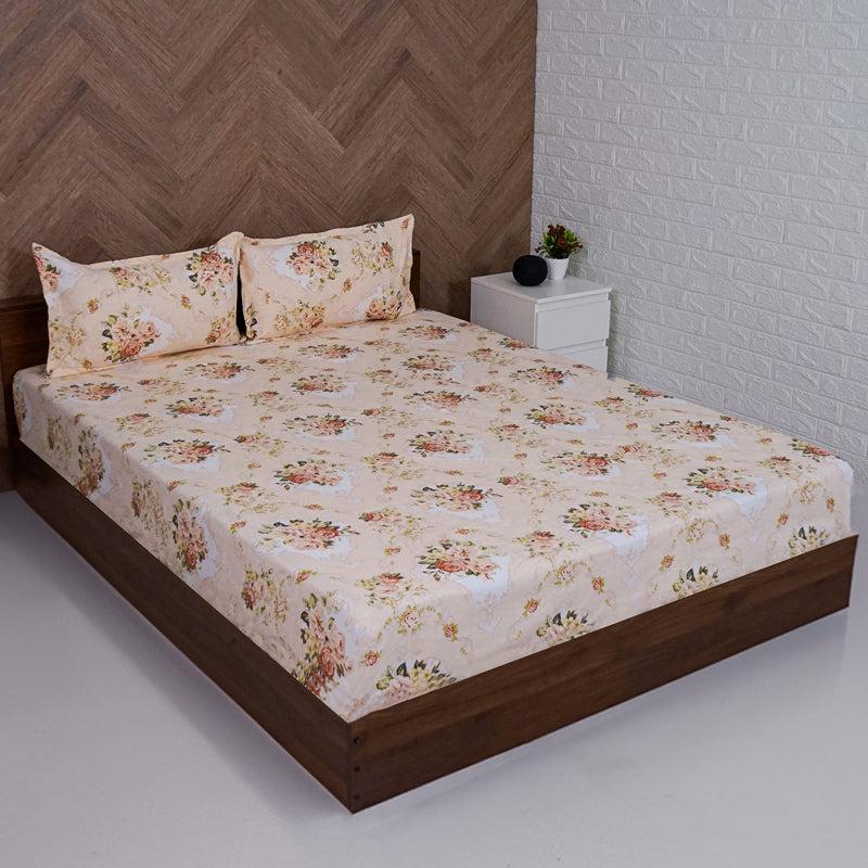 Buy Peony Plethora Bedsheet Bedsheets from Vaaree