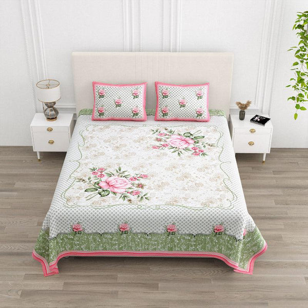 Buy Jasper Floral Bedsheet - Peach Bedsheets from Vaaree