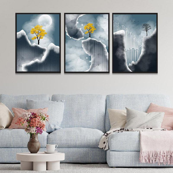 Buy Angeline Wall Art - Set Of Three Wall Art & Paintings from Vaaree