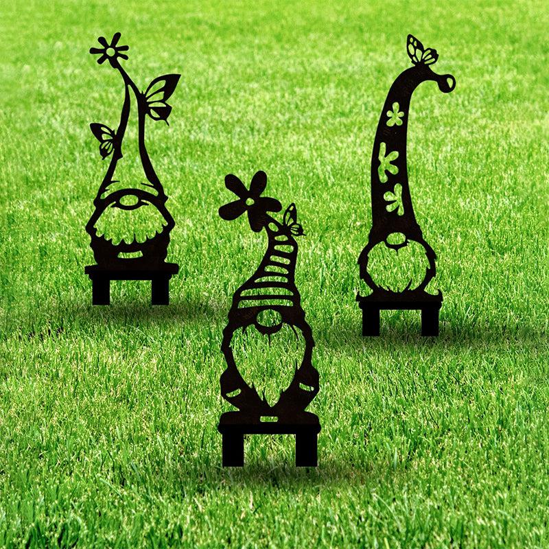 Buy Whimsy Gnomes Garden Stake - Set Of Three Garden Stake from Vaaree